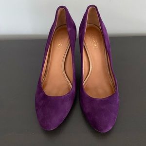 Coach!  Poppy Purple Suede - Classic Nala Pump